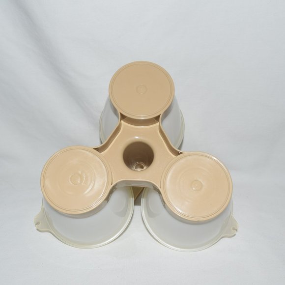 Vintage Tupperware Condiment Caddy Almond White - Picture 4 of 4